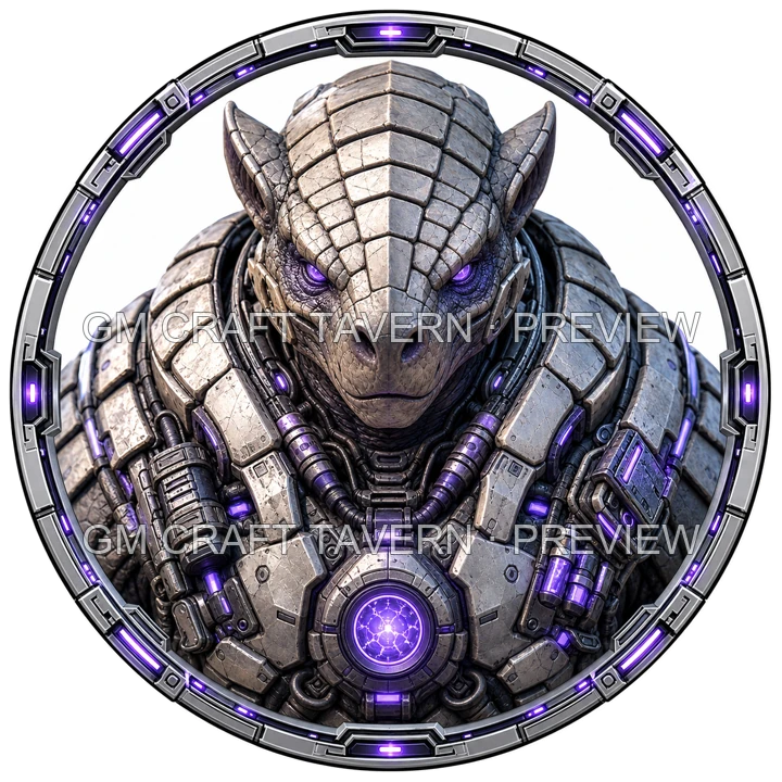 Aperçu du produit Portraits d’extraterrestres monstrueux en armure 45