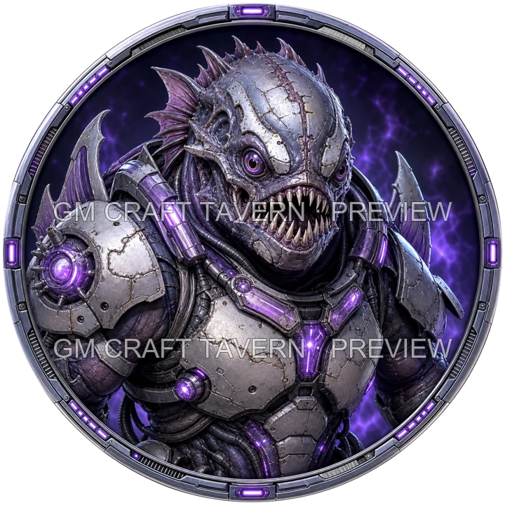 Aperçu du produit Portraits d’extraterrestres monstrueux en armure 47