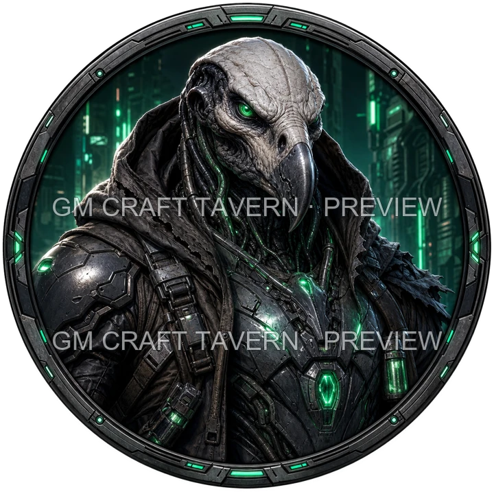 Aperçu du produit Portraits d’extraterrestres monstrueux en armure 53