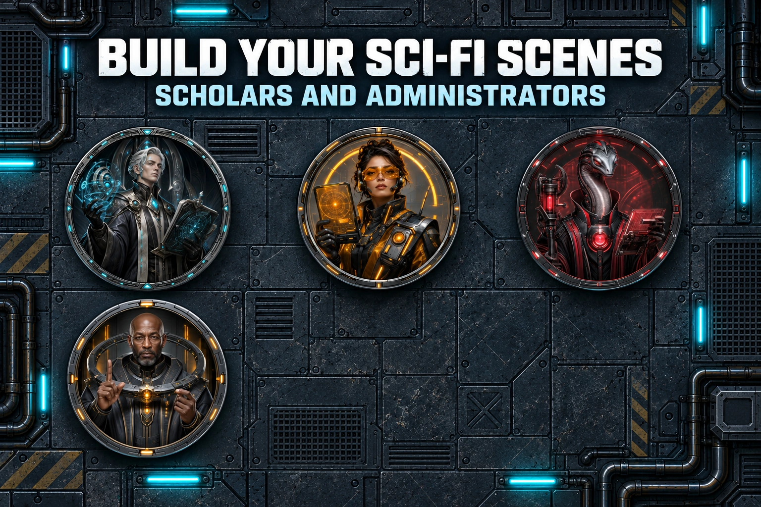 Futuristic Scholars and Administrators product preview 2