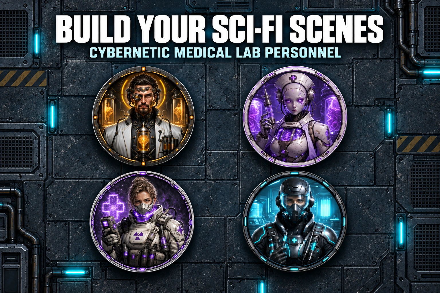 Aperçu du produit Personnel de laboratoire médical cybernétique 2