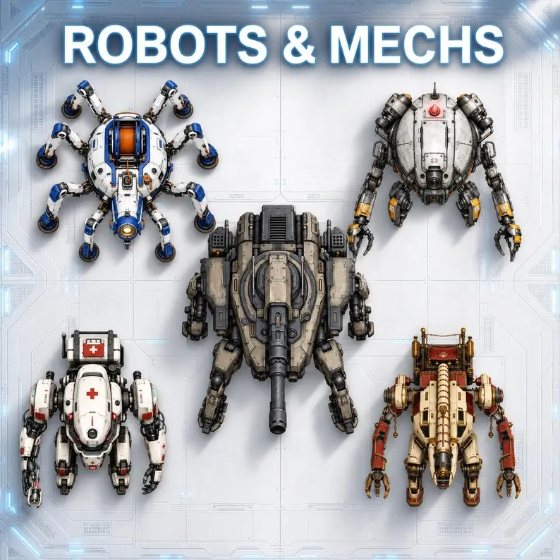 1000+ Sci-Fi Top-Down Tokens — Whole Shop Bundle product preview 5