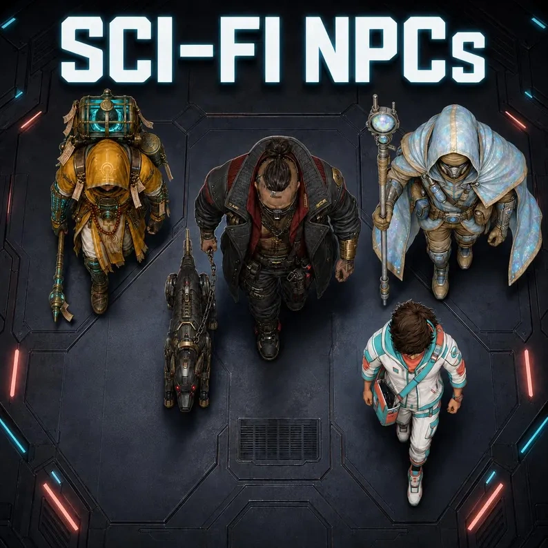 1000+ Sci-Fi Top-Down Tokens — Whole Shop Bundle product preview 6