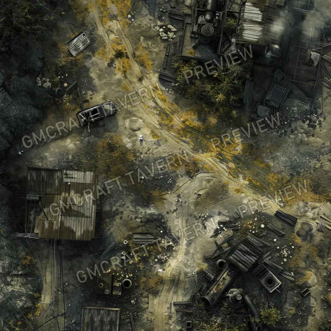 Aperçu de la battlemap Radioactive Dumpsi