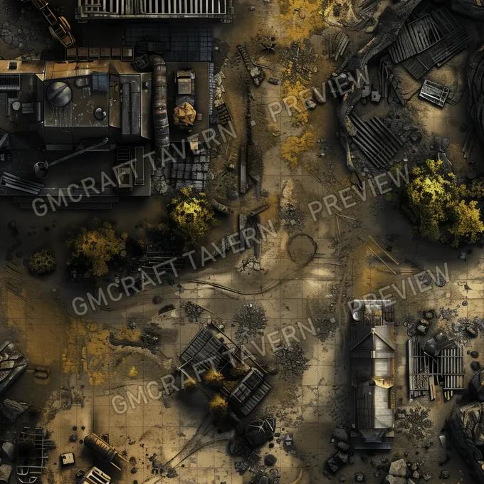 Aperçu de la battlemap Radioactive Dumpsi
