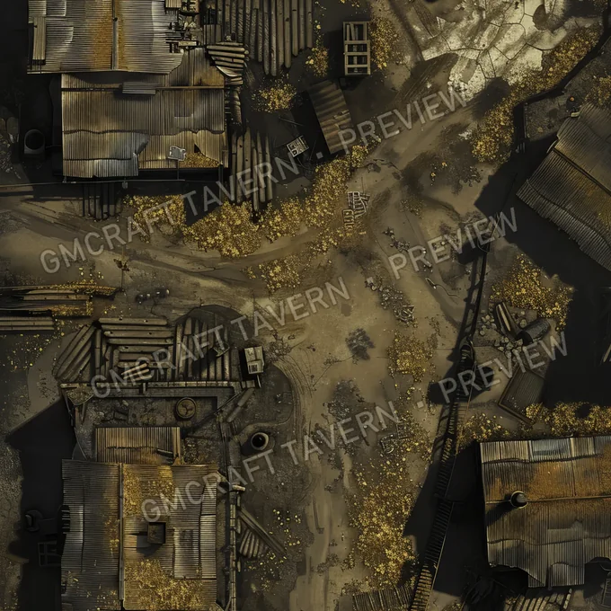Aperçu de la battlemap Radioactive Dumpsite Battlem