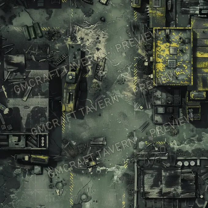 Aperçu de la battlemap Radioactive Dumpsite Battlem