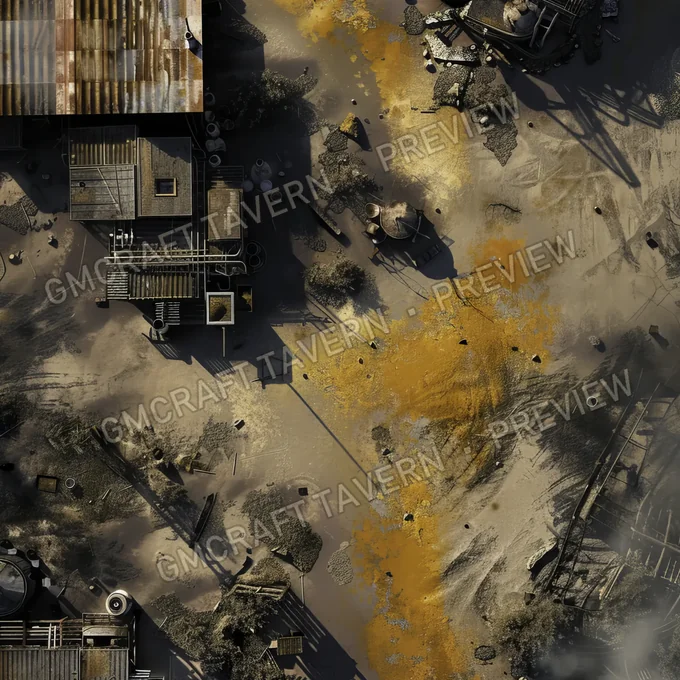 Aperçu de la battlemap Radioactive Dumpsite Battlem