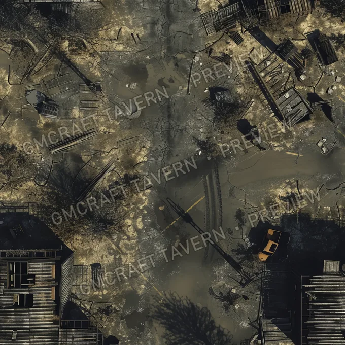Aperçu de la battlemap Radioactive Dumpsite Battlem