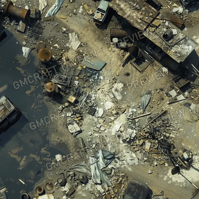 Aperçu de la battlemap Toxic Dumpsite A Vast Landfill O