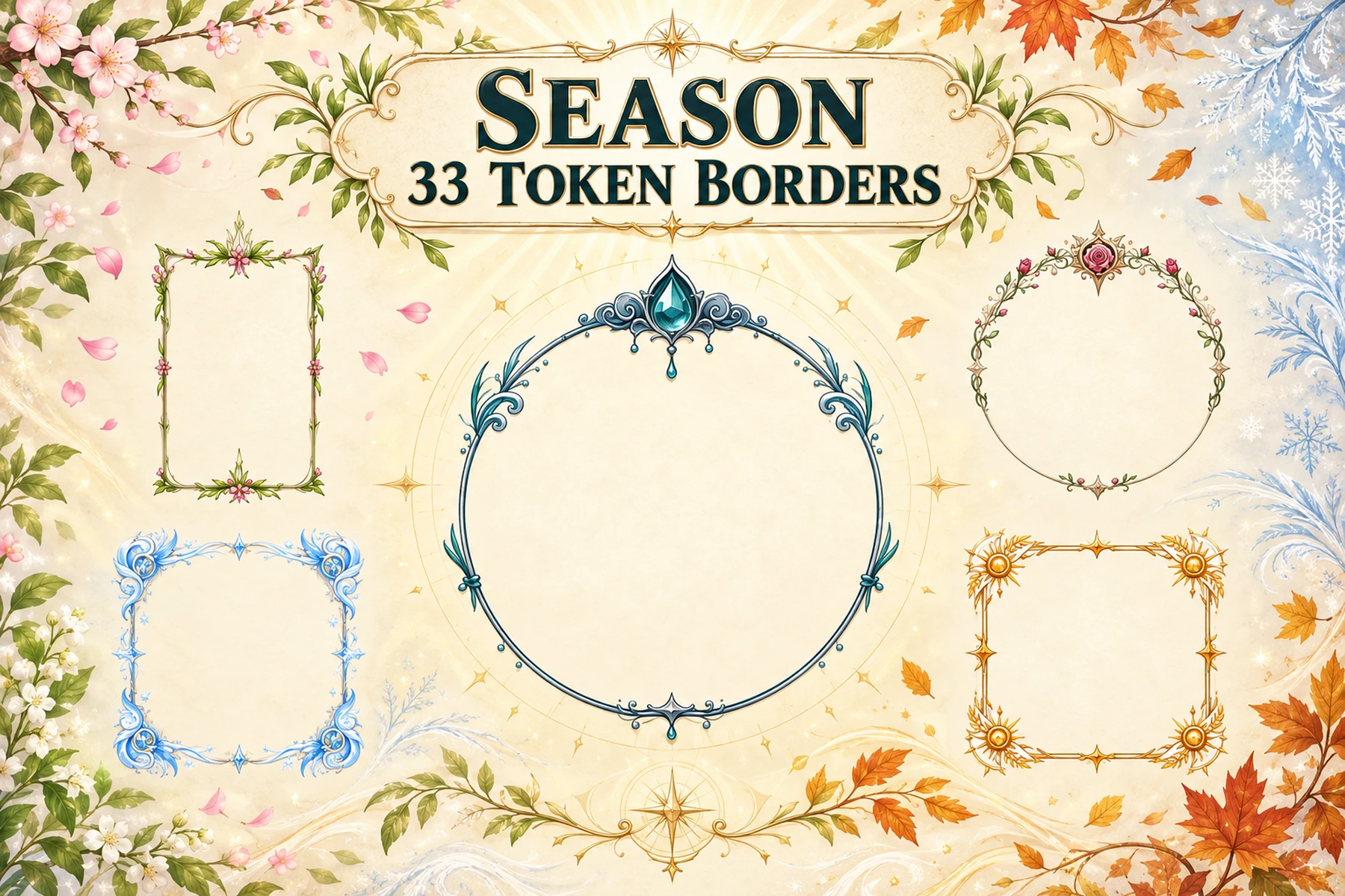 33 Season Token Borders