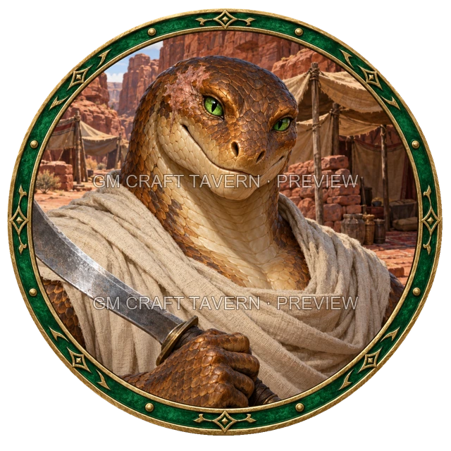 Aperçu du token vu du dessus de Varka Stonebrook - Barbare