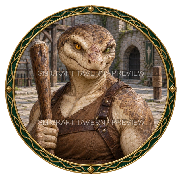 Aperçu du token vu du dessus de Urdan Stonebrook - Barbare