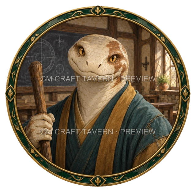 Aperçu du token vu du dessus de Besha Ironwell - Magicien