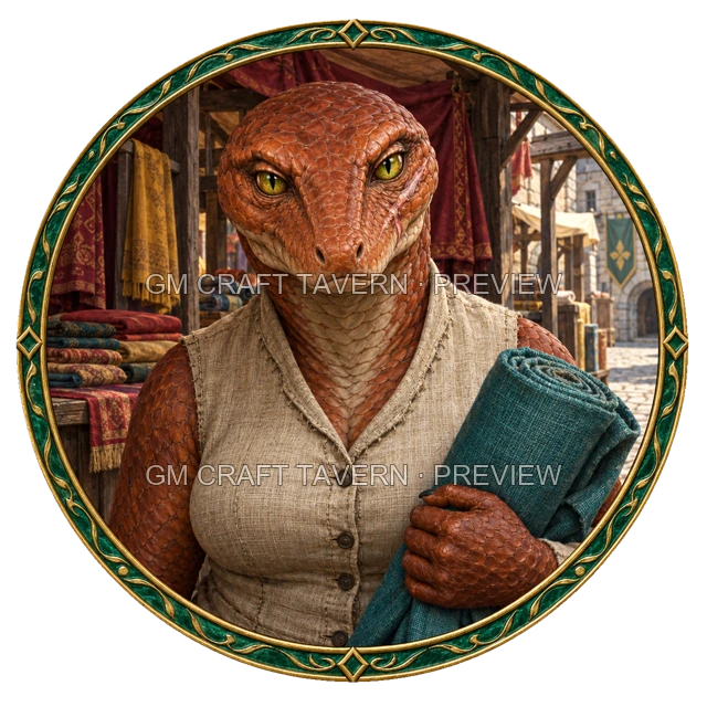 Aperçu du token vu du dessus de Durg Birchhaven - Marchand