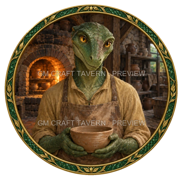 Besha Oakbend - aperçu de token d’artisan vu du dessus