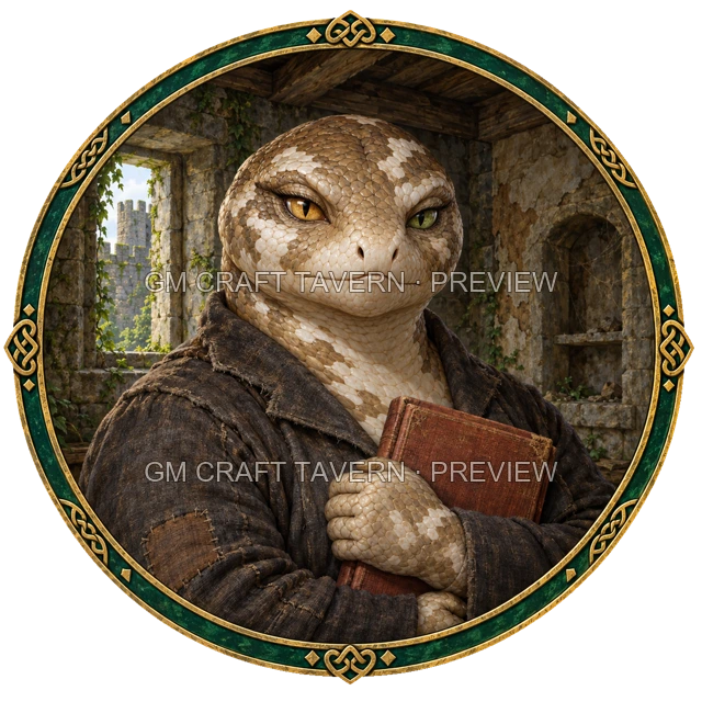 Durg Hillward - aperçu de token de paria vu du dessus