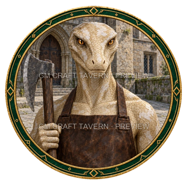 Varka Clearwell - aperçu de token de combattant vu du dessus