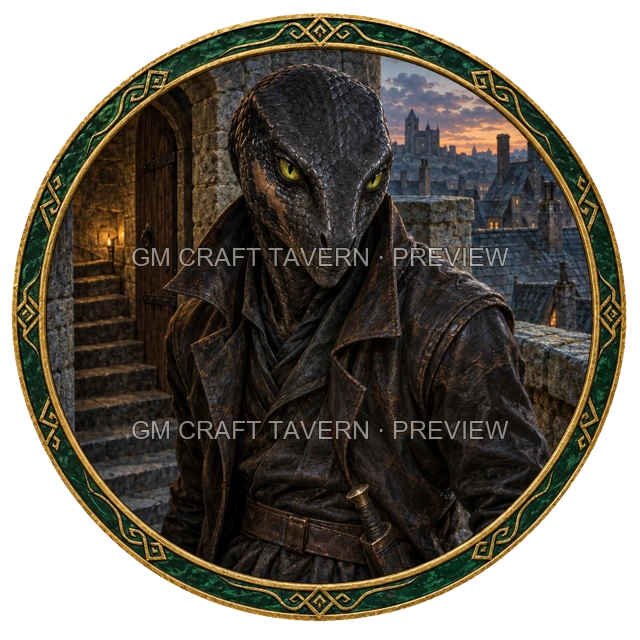 Aperçu de token d’assassin vu du dessus