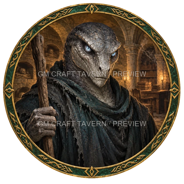 Aperçu de token de mage mort-vivant vu du dessus