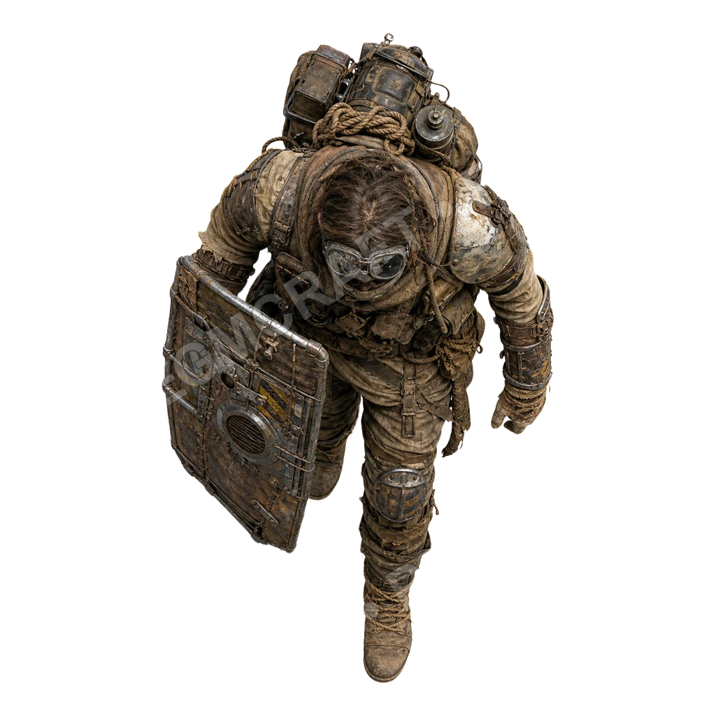 Settlement Militia 18 top-down token preview