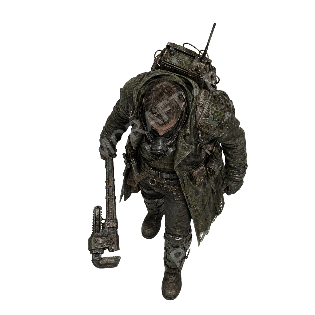 Settlement Militia 24 top-down token preview
