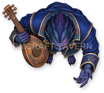 Shadowspawn - Bard - tavern storyteller top-down token preview