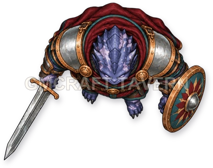 Shadowspawn - Paladin - young temple guardian top-down token preview