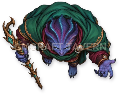 Shadowspawn - Warlock - thorn-pact envoy top-down token preview