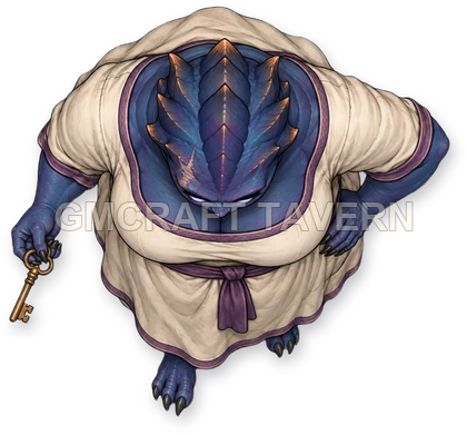 Shadowspawn - Innkeeper - boarding-house keeper top-down token preview