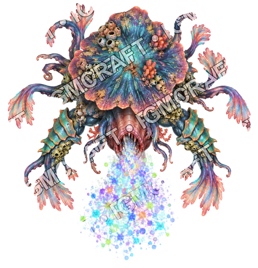 Pirate Ocean 0390 Coral Fungus Symbiosis Lens Topdown Token top-down token preview