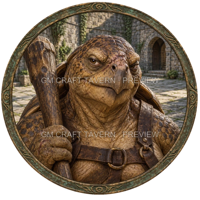Aperçu du token vu du dessus de Urdan Stonebrook - Barbare