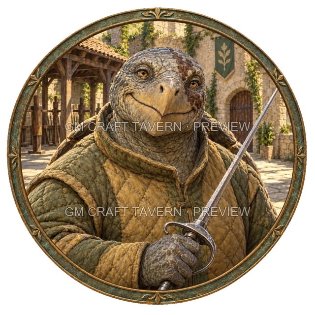 Aperçu du token vu du dessus de Varka Ashfield - Guerrier