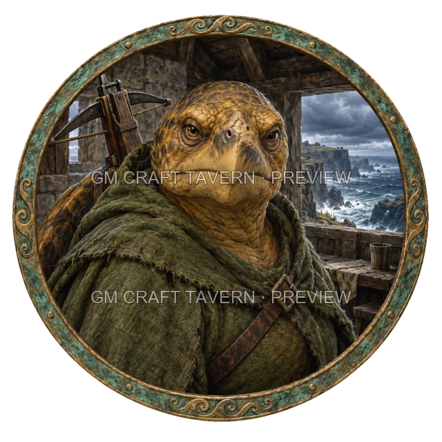 Aperçu du token vu du dessus de Durg Mossridge - Rôdeur