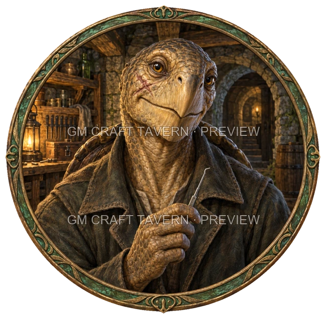 Aperçu du token vu du dessus de Varka Duskford - Roublard