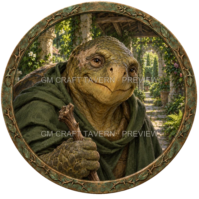 Aperçu du token vu du dessus de Varka Ironwell - Occultiste