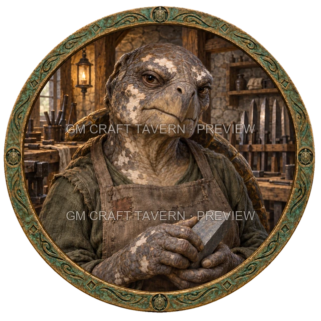 Urdan Westmere - aperçu de token de forgeron vu du dessus