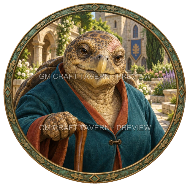 Urdan Oakbend - aperçu de token de noble vu du dessus