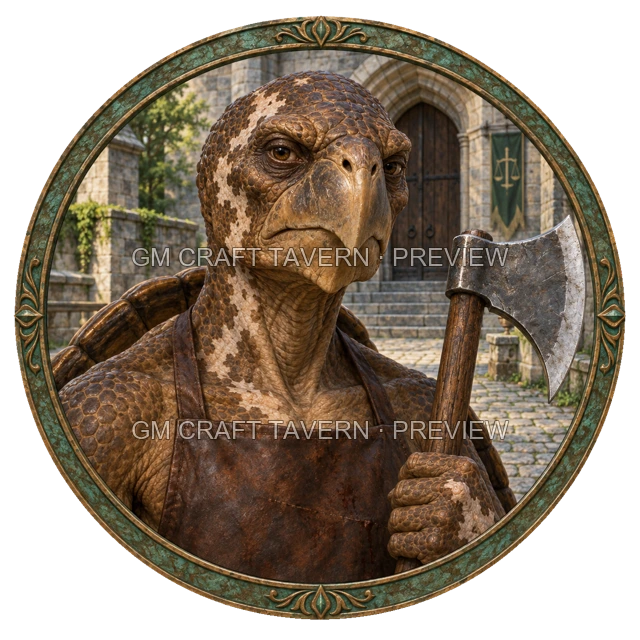 Varka Clearwell - aperçu de token de combattant vu du dessus