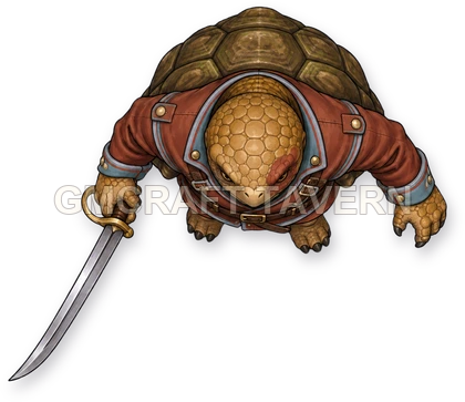Grom Clearwell - aperçu de token de combattant vu du dessus