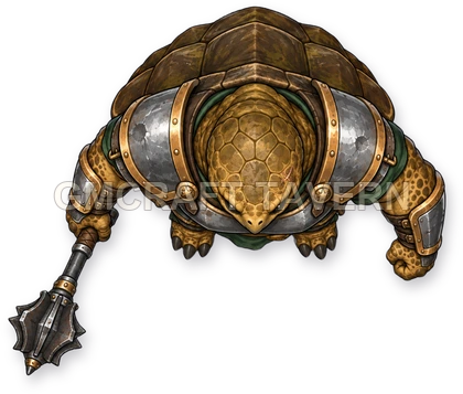 083 · Enemy 03 - Brutal Mercenary top-down token preview