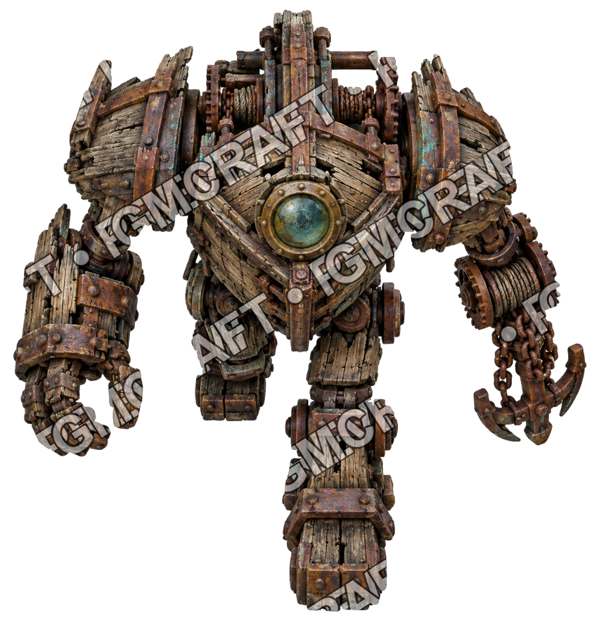 Pirate Ocean 0401 Hull Golem Rust Lens Topdown Token top-down token preview