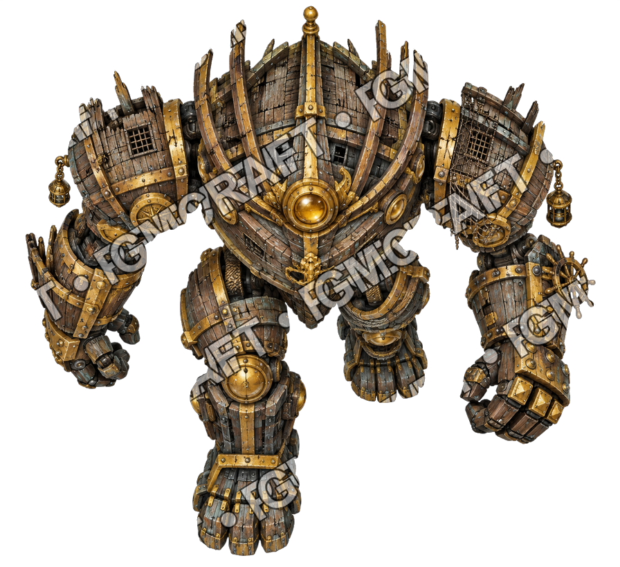 Pirate Ocean 0403 Hull Golem Gold Lens Topdown Token top-down token preview