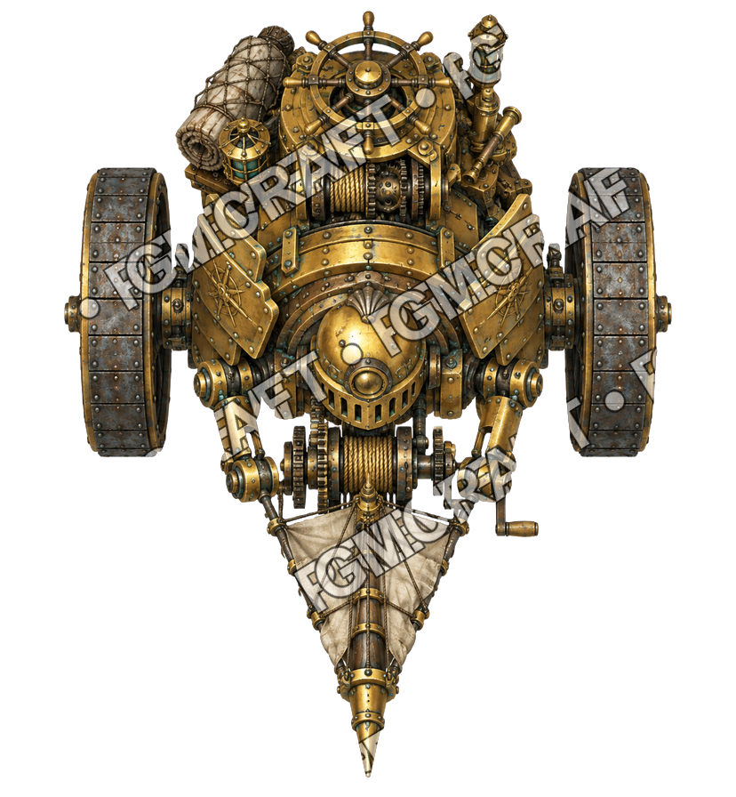 Pirate Ocean 0407 Reel Automaton Gold Lens Topdown Token top-down token preview