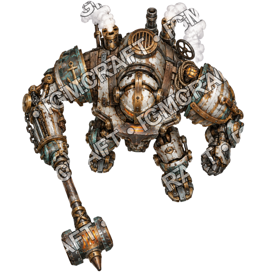 Pirate Ocean 0414 Gale Blacksmith Steam Lens Topdown Token top-down token preview