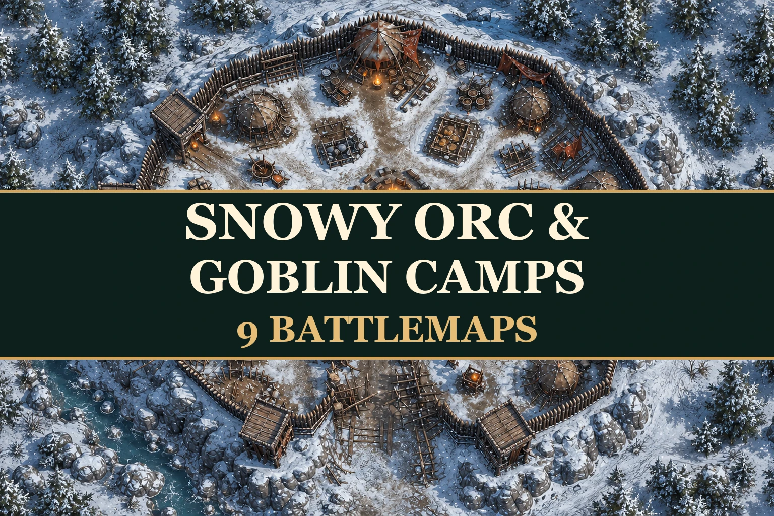Snowy Orc & Goblin Camps product preview