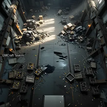 Abandonned rooms-wrecks 2 spaceship interior preview