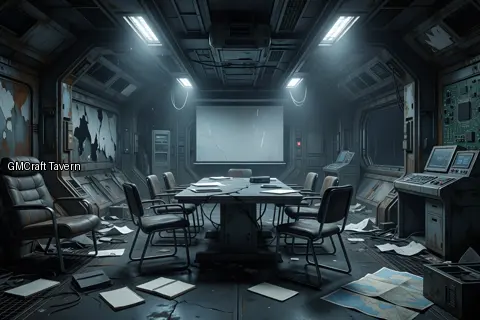 Abandonned rooms-wrecks 90 spaceship interior preview