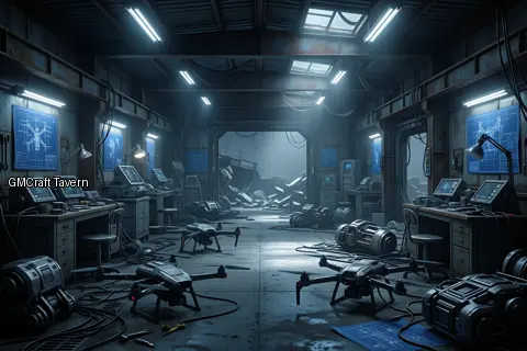 Abandonned rooms-wrecks 100 spaceship interior preview