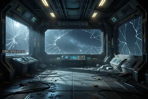 Abandonned rooms-wrecks 107 spaceship interior preview